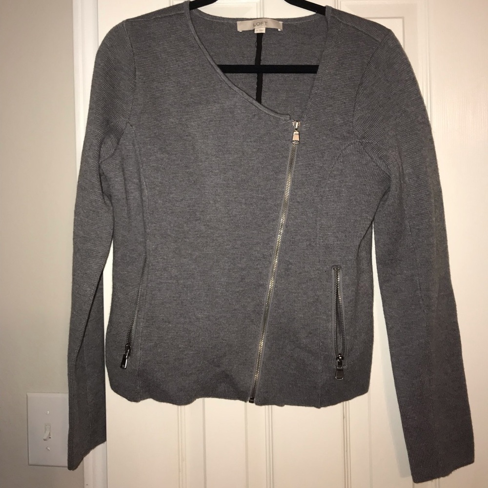Grey Lou & Grey Zip Sweater